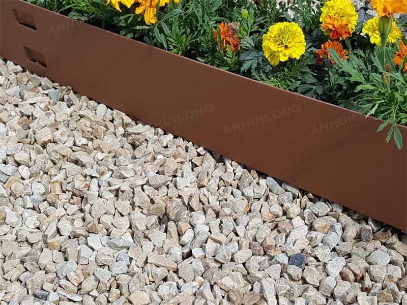 Rustic style steel edging For Municipal Projects